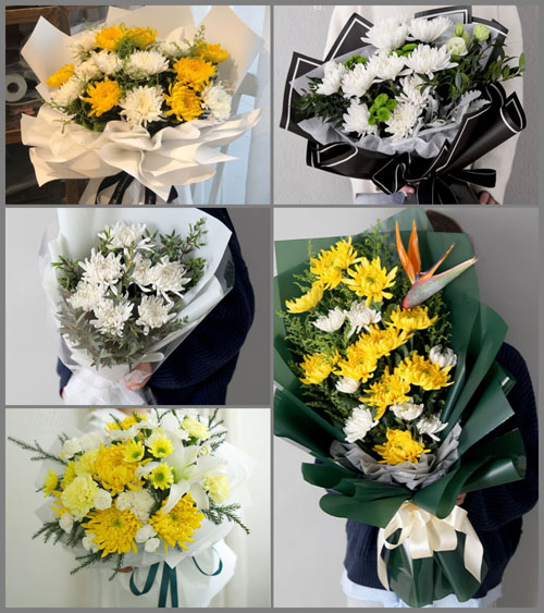 福建福州福清市东张镇道桥村白事花束代送